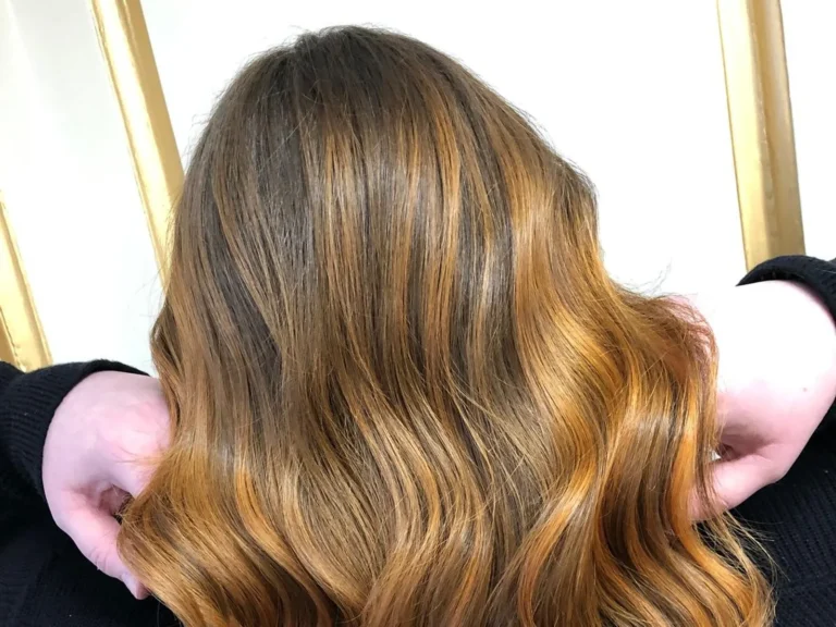 Long waves in honey blonde, hair colour by Abi Clark, Horsham, West Sussex