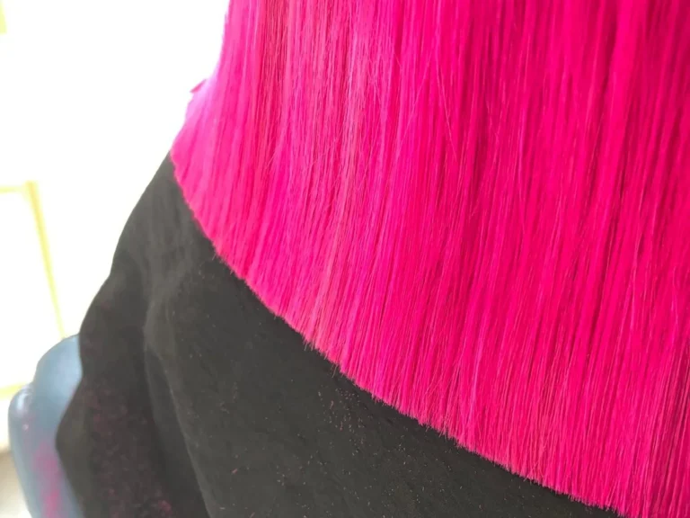 Vivid pink hair colour by Abi Clark, Horsham, West Sussex